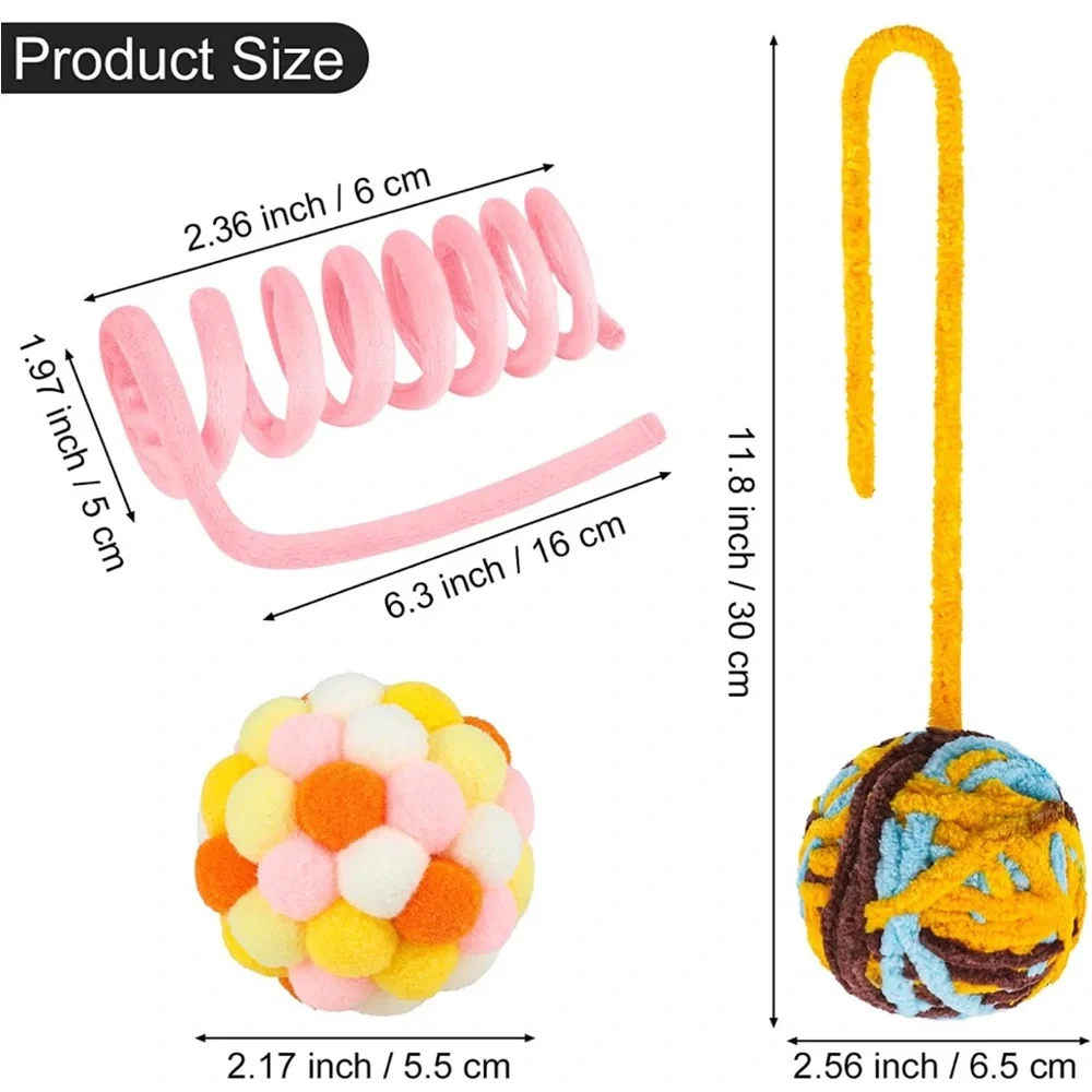 8 Packs Cat Toys Set